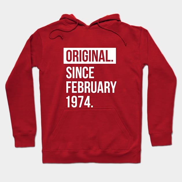 Original since February 1974 Hoodie by hoopoe